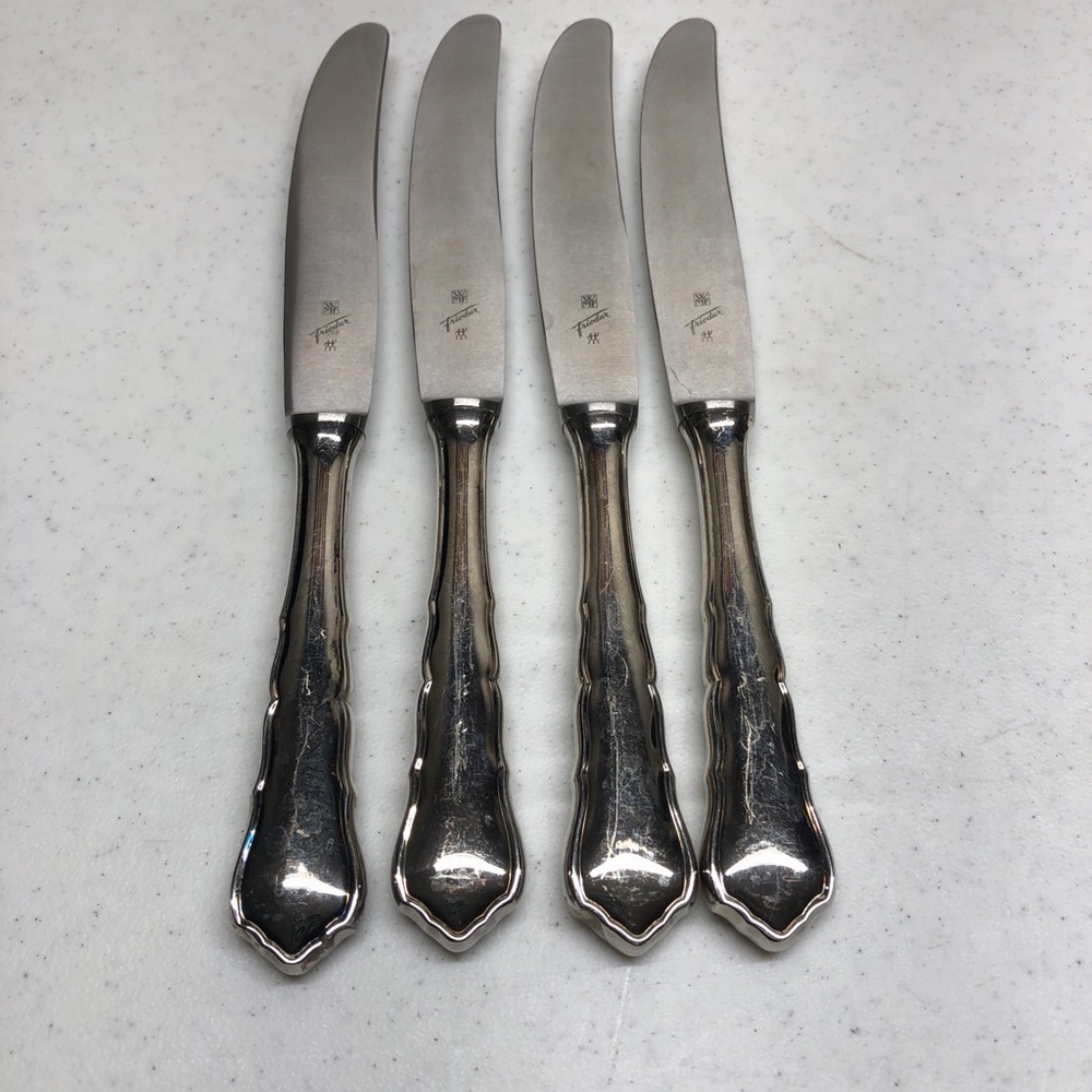 WMF Friodur Inox Silverplate 90 Dinner KNIVES 9" smooth Edge